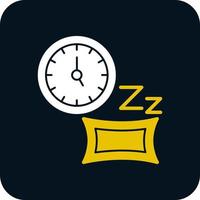 diseño de icono de vector de tiempo de dormir