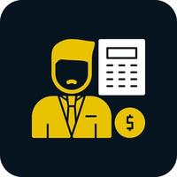 Accountant Vector Icon Design