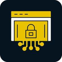 diseño de icono de vector de seguridad de internet