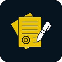 Contract Vector Icon Design