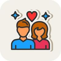 Couple Vector Icon Design