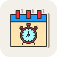 Alarm Clock Vector Icon Design