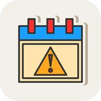 diseño de icono de vector de alerta