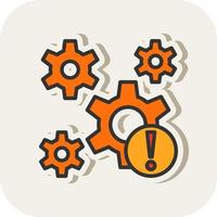 Operational Risk Vector Icon Design