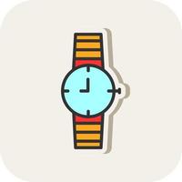 diseño de icono de vector de reloj de pulsera