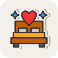 Bed Vector Icon Design