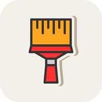 Paint Brush Vector Icon Design