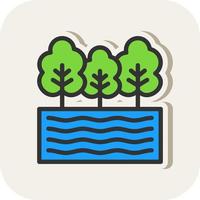 Lake Vector Icon Design