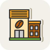 Coffee Shop Vector Icon Design