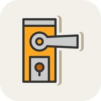 Door Knob Vector Icon Design