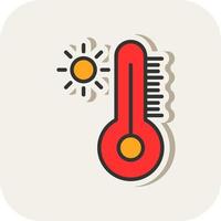 diseño de icono de vector de temperatura