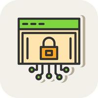 Internet Security Vector Icon Design