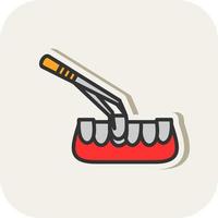 Tooth Extraction Vector Icon Design
