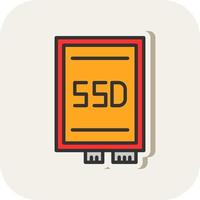 Ssd card Vector Icon Design