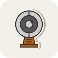 Round Webcam Vector Icon Design