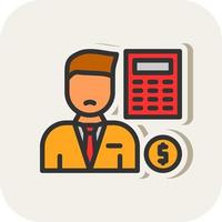 Accountant Vector Icon Design