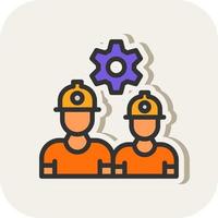 diseño de icono de vector de trabajadores