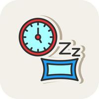 Sleeping Time Vector Icon Design