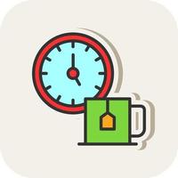 Tea Time Vector Icon Design