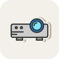 diseño de icono de vector de proyector