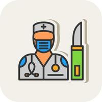 Surgeon Vector Icon Design