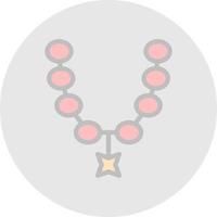 Necklace Vector Icon Design