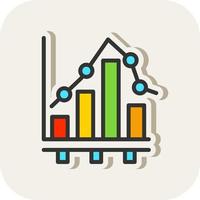 Bar Chart Vector Icon Design