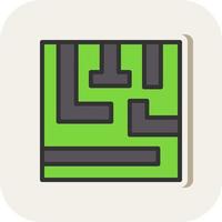 Maze Vector Icon Design