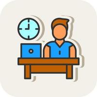 Work Time Vector Icon Design