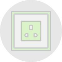 Power Socket Vector Icon Design