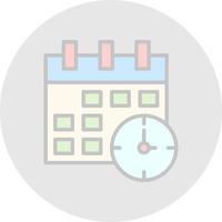 Time ANd Date Vector Icon Design