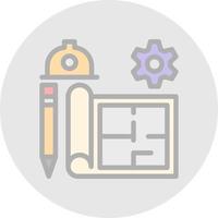 diseño de icono de vector de ingeniería civil