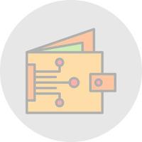 Digital Wallet Vector Icon Design
