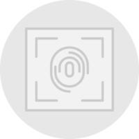 Fingerprint Scanner Vector Icon Design