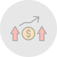 Financial Profit Vector Icon Design