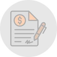 Contract Vector Icon Design