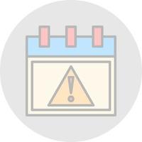 diseño de icono de vector de alerta