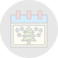 Christmas Tree Vector Icon Design