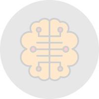 diseño de icono de vector de cerebro