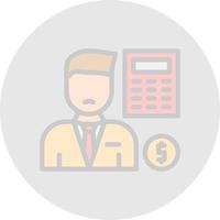 Accountant Vector Icon Design