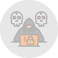 diseño de icono de vector de hacker