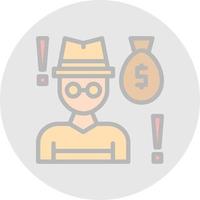 Robbery Vector Icon Design