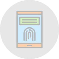Finger Print Vector Icon Design