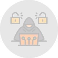 Cyber Attack Vector Icon Design