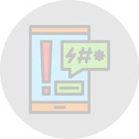Cyber Bulling Vector Icon Design