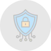 Cyber Security Vector Icon Design