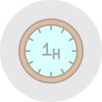 diseño de icono de vector de hora