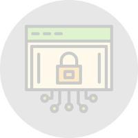 Internet Security Vector Icon Design