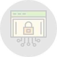 Internet Security Vector Icon Design