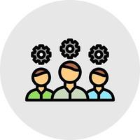 Team Management Vector Icon Design